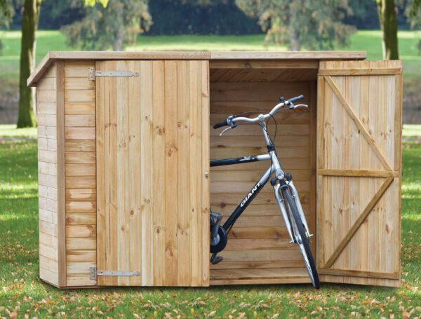 מחסן עץ לאחסון אופניים, דגם: ווסטרוולד Storage Westerwald מידה 2X 0.90 מטר